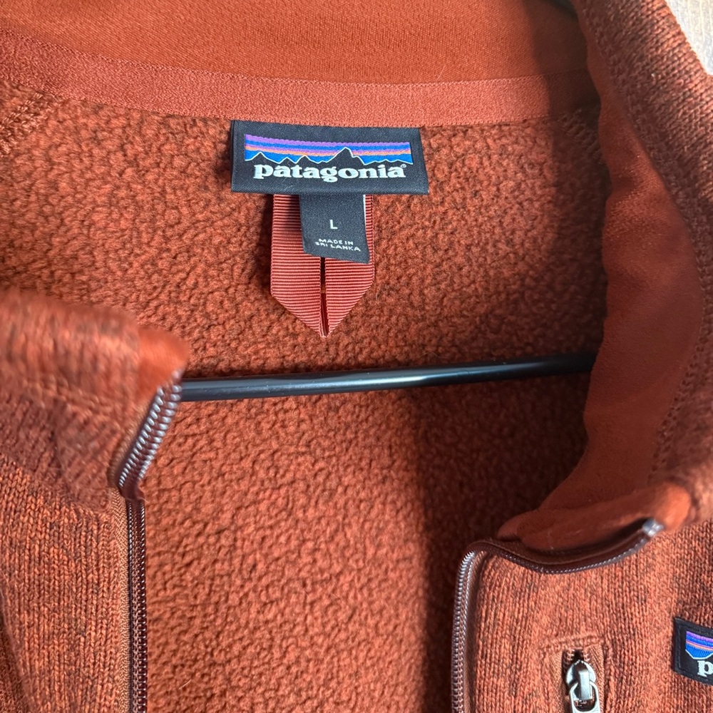 Patagonia Better Sweater Full Zip Barn Red Men’s L - Picture 4 of 8